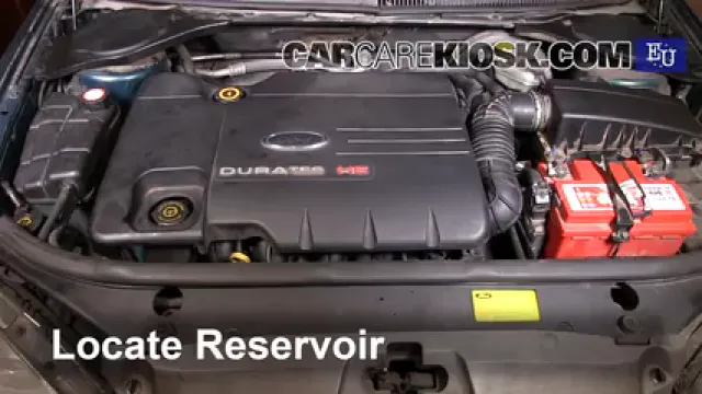 2002 Ford Mondeo Estate LX 2.0L 4 Cyl. Liquide essuie-glace Ajouter du liquide